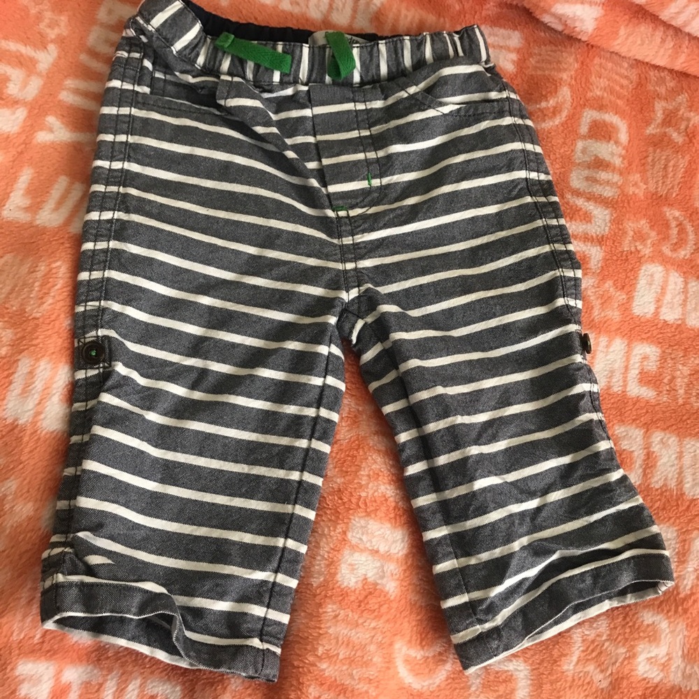 Mini Baby Boden convertible roll up pants shorts 6-12 months